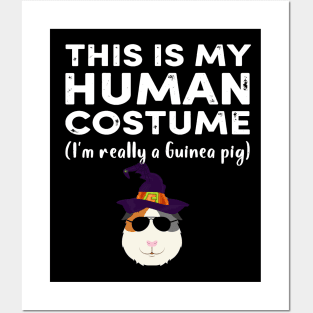 This My Human Costume I’m Really Guinea Pig Halloween (11) Posters and Art